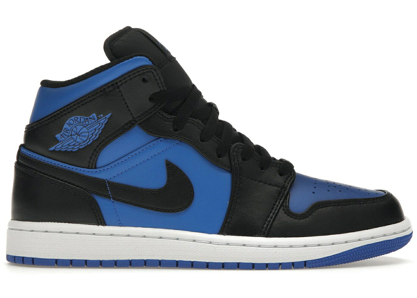 ナイキ ジョーダン ミッド 黒いこと 黒いこと 青み 青色 白いこと 白いこと スニーカー メンズ JORDAN 1 MID BLACK ROYAL BLUE / BLACK BLACK WHITE ROYAL BLUE