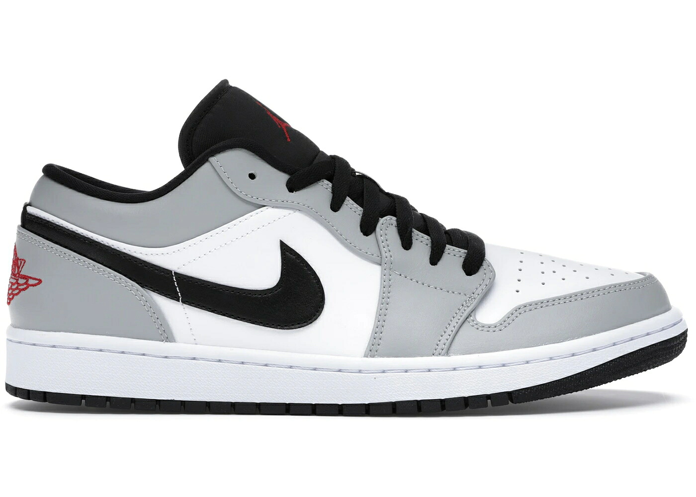 ナイキ ジョーダン 薄墨色 薄墨色 赤 赤いこと 白いこと 白いこと スニーカー メンズ JORDAN 1 LOW LIGHT SMOKE GREY / LIGHT SMOKE GREY GYM RED WHITE