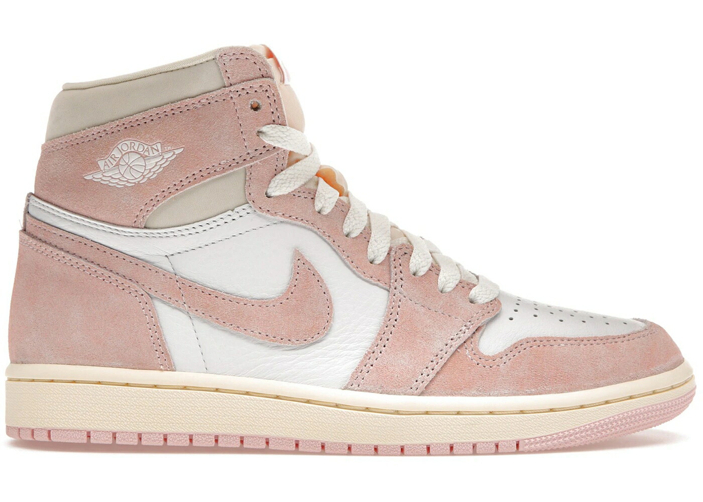 ナイキ ジョーダン ご機嫌 サクラ色 白いこと 白いこと WOMEN\u0027S スニーカー レディース JORDAN 1 RETRO HIGH OG WASHED PINK (WOMEN\u0027S) / ATMOSPHERE WHITE MUSLIN SAIL