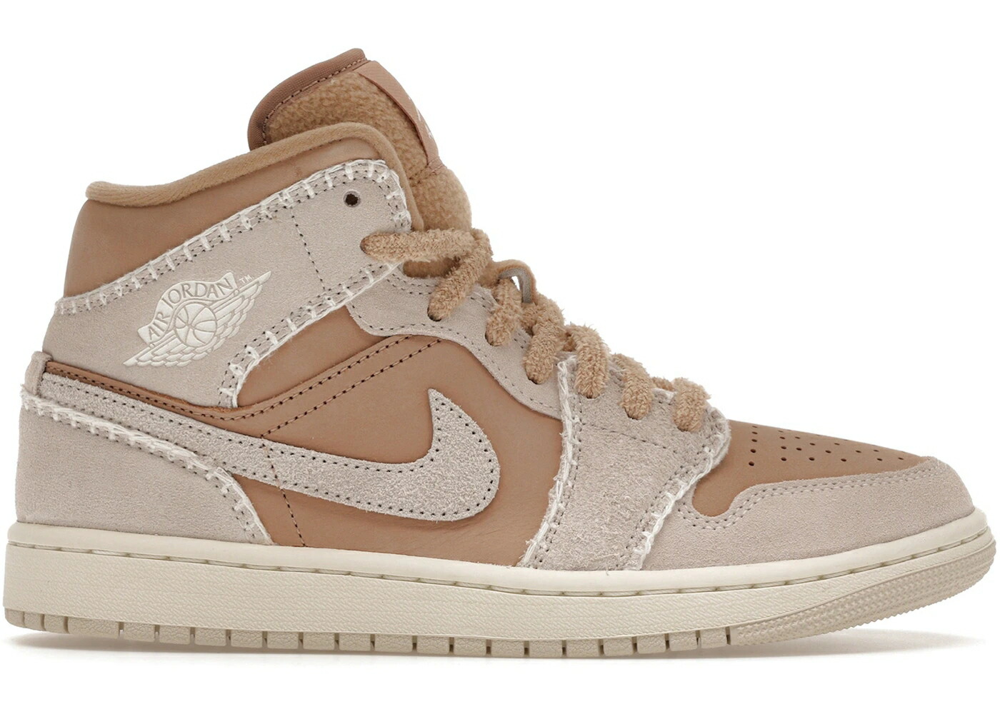 ナイキ ジョーダン ミッド 赤銅色 赤銅色 WOMEN\u0027S スニーカー レディース JORDAN 1 MID SE COZY GIRL (WOMEN\u0027S) / HEMP LIGHT OREWOOD BROWN SAIL