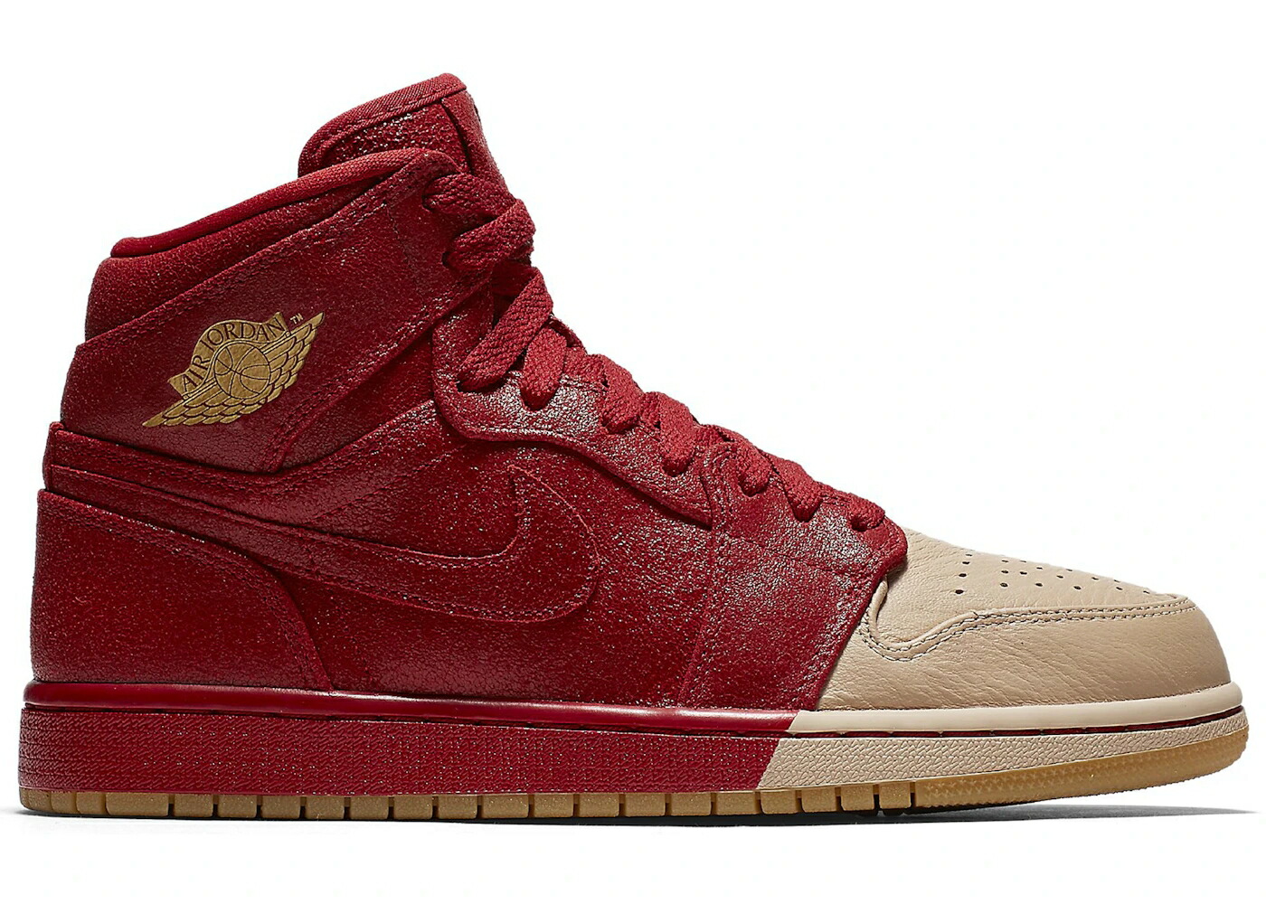 ナイキ ジョーダン ハイ 赤 レッド ゴールド WOMEN'S スニーカー レディース JORDAN 1 RETRO HIGH DIP-TOE RED (WOMEN'S) / GYM RED METALLIC GOLD VACHETTA|スニケス