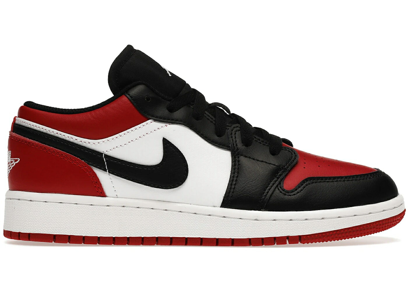 ナイキ ジョーダン 赤 レッド 白色 ホワイト 黒色 ブラック ジュニア キッズ JORDAN 1 LOW BRED TOE (GS) / GYM RED WHITE BLACK ベビー マタニティ スニーカー