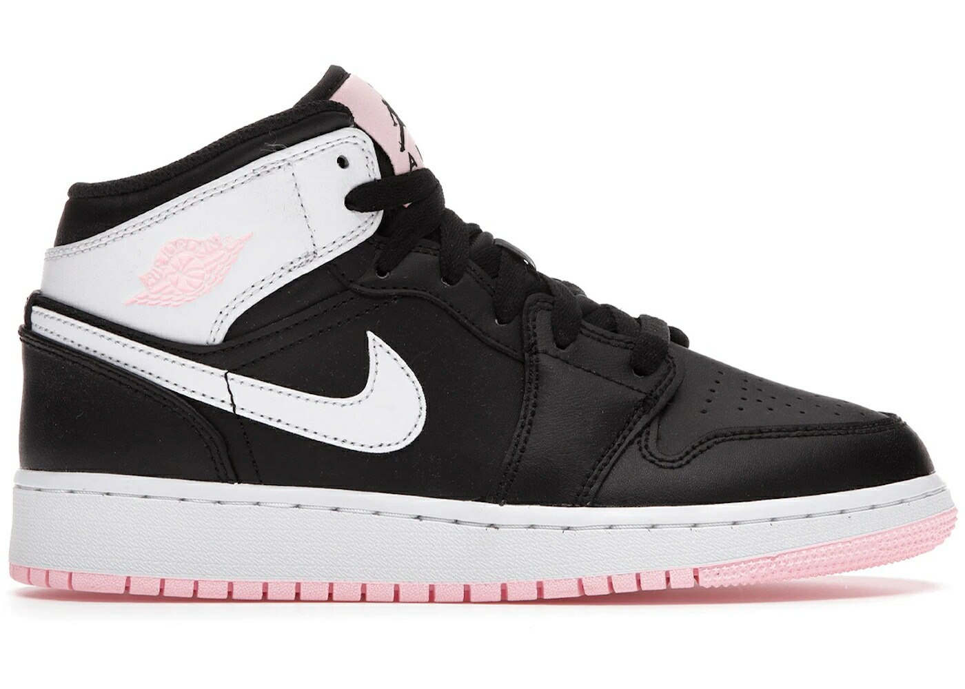 ナイキ ジョーダン ミッド ピンク 黒色 ブラック 白色 ホワイト ジュニア キッズ JORDAN 1 MID ARCTIC PINK BLACK (GS) / BLACK WHITE ARCTIC PUNCH ベビー マタニティ スニーカー