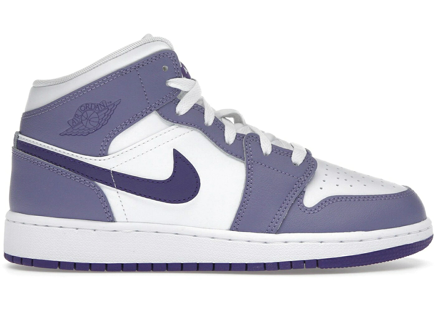 ナイキ ジョーダン ミッド 白色 ホワイト コート 紫 パープル ジュニア キッズ JORDAN 1 MID DUSTY AMETHYST WHITE COURT PURPLE (GS) / DUSTY AMETHYST WHITE COURT ベビー マタニティ スニーカー｜スニケス 27,365円