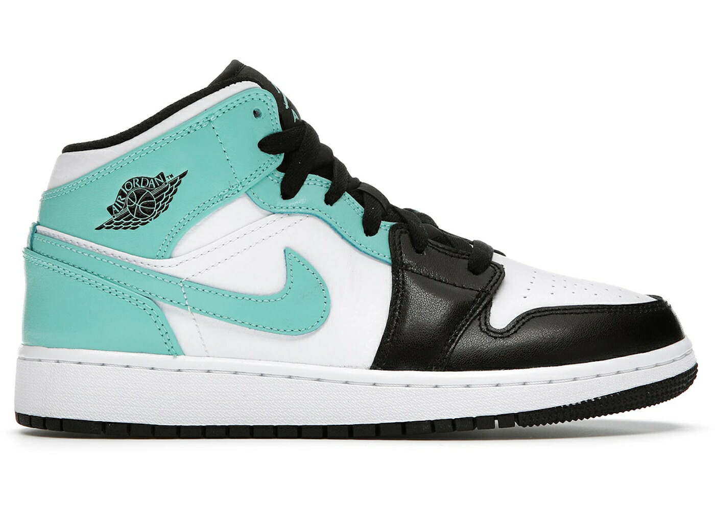 ナイキ ジョーダン ミッド 白色 ホワイト 黒色 ブラック ジュニア キッズ JORDAN 1 MID TROPICAL TWIST IGLOO (GS) / WHITE TROPICAL TWIST BLACK ベビー マタニティ スニーカー