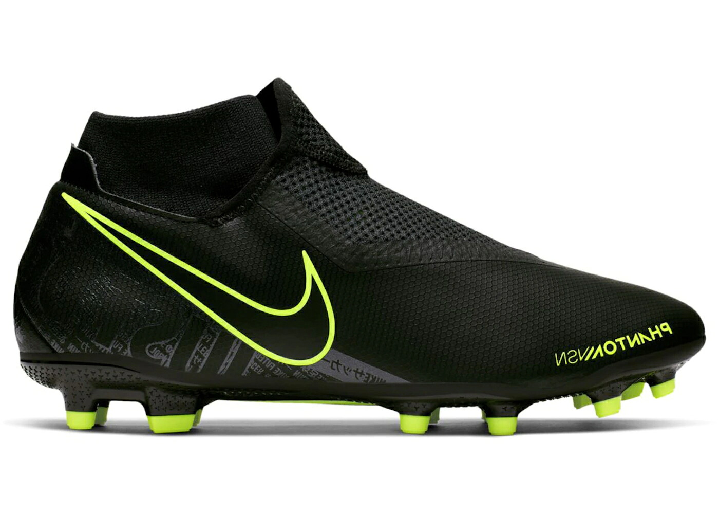ナイキ 翰林院 黒いこと 黒いこと スニーカー メンズ NIKE PHANTOM VISION ACADEMY DF MG BLACK VOLT / BLACK BLACK VOLT