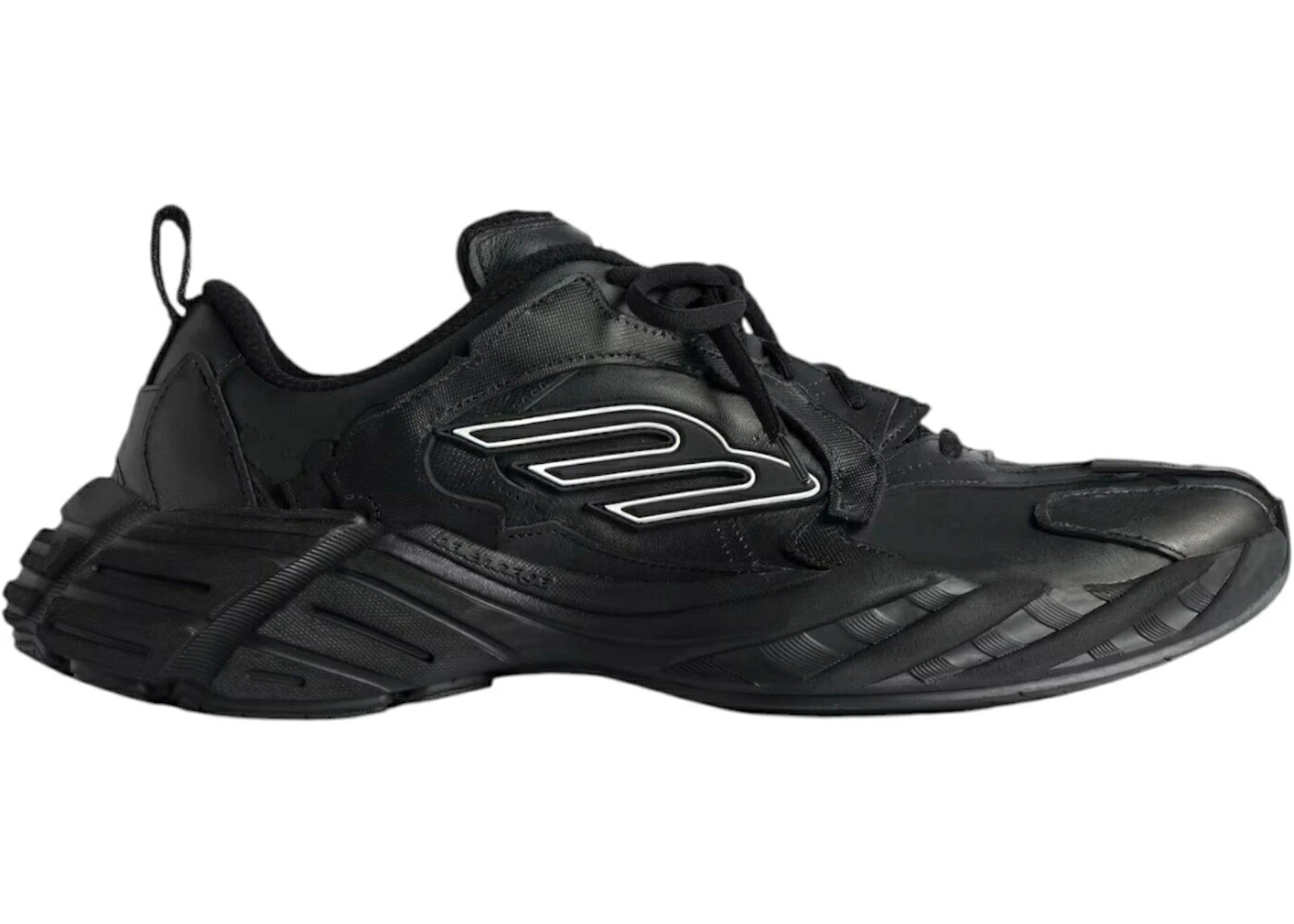 バレンシアガ 黒色 ブラック スニーカー メンズ BALENCIAGA MONDAY SHOE BLACK /