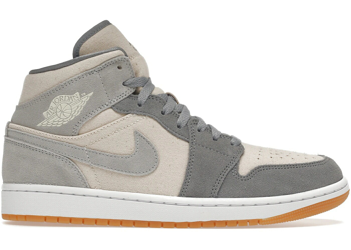 ナイキ ジョーダン ミッド 灰色 グレー スニーカー メンズ JORDAN 1 MID SE COCONUT MILK PARTICLE GREY / COCONUT MILK COCONUT MILK