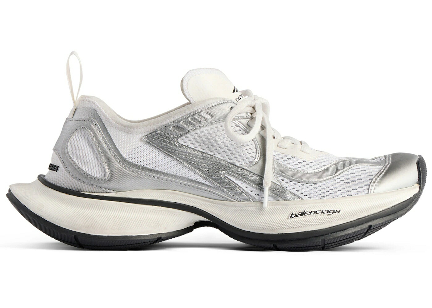 バレンシアガ 靴 スニーカー 白色 ホワイト 銀色 シルバー メンズ BALENCIAGA CIRCUIT SNEAKER WHITE SILVER / WHITE SILVER