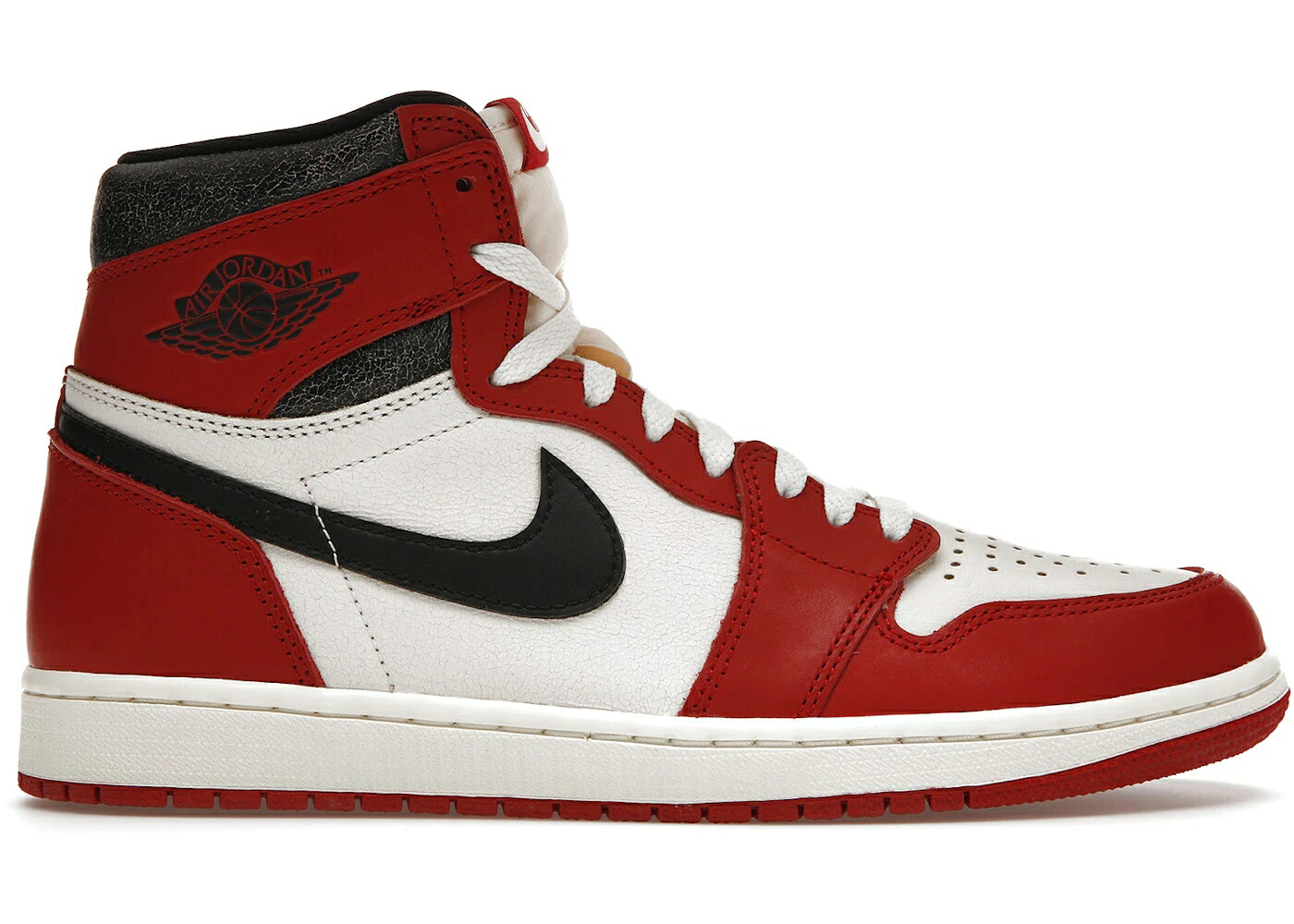 ナイキ ジョーダン ご機嫌 風の強い町 赤 赤いこと 黒いこと 黒いこと スニーカー メンズ JORDAN 1 RETRO HIGH OG CHICAGO LOST AND FOUND / VARSITY RED BLACK SAIL MUSLIN