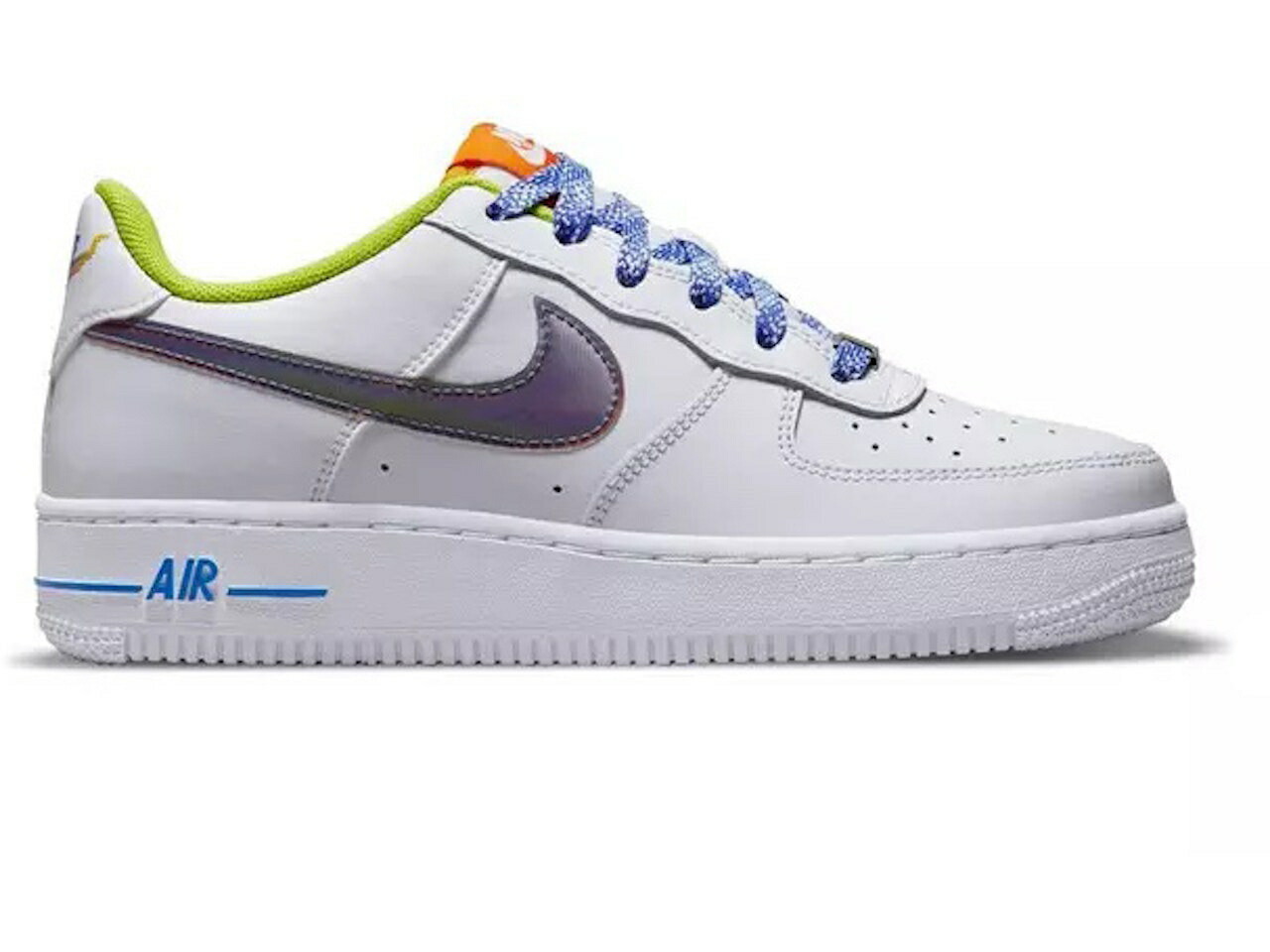 ナイキ NIKE 白色 ホワイト 橙 オレンジ エアフォース ジュニア キッズ