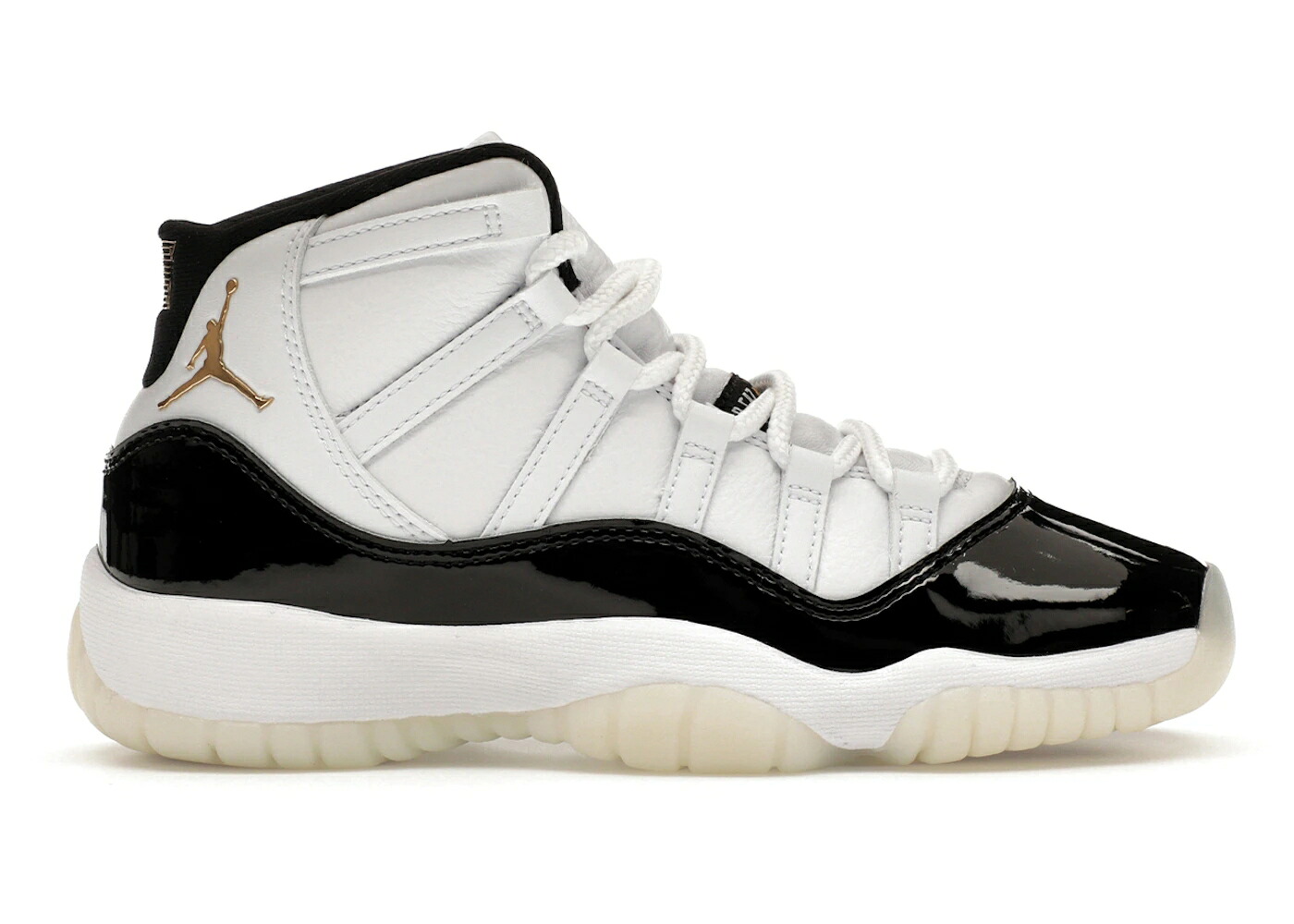 ナイキ ジョーダン 黒いこと 黒いこと 白いこと 白いこと ゴールド お坊っちゃん キッズ JORDAN 11 RETRO DMP GRATITUDE (2023) (GS) / BLACK WHITE METALLIC GOLD もの言う花 マタニティ スニーカー