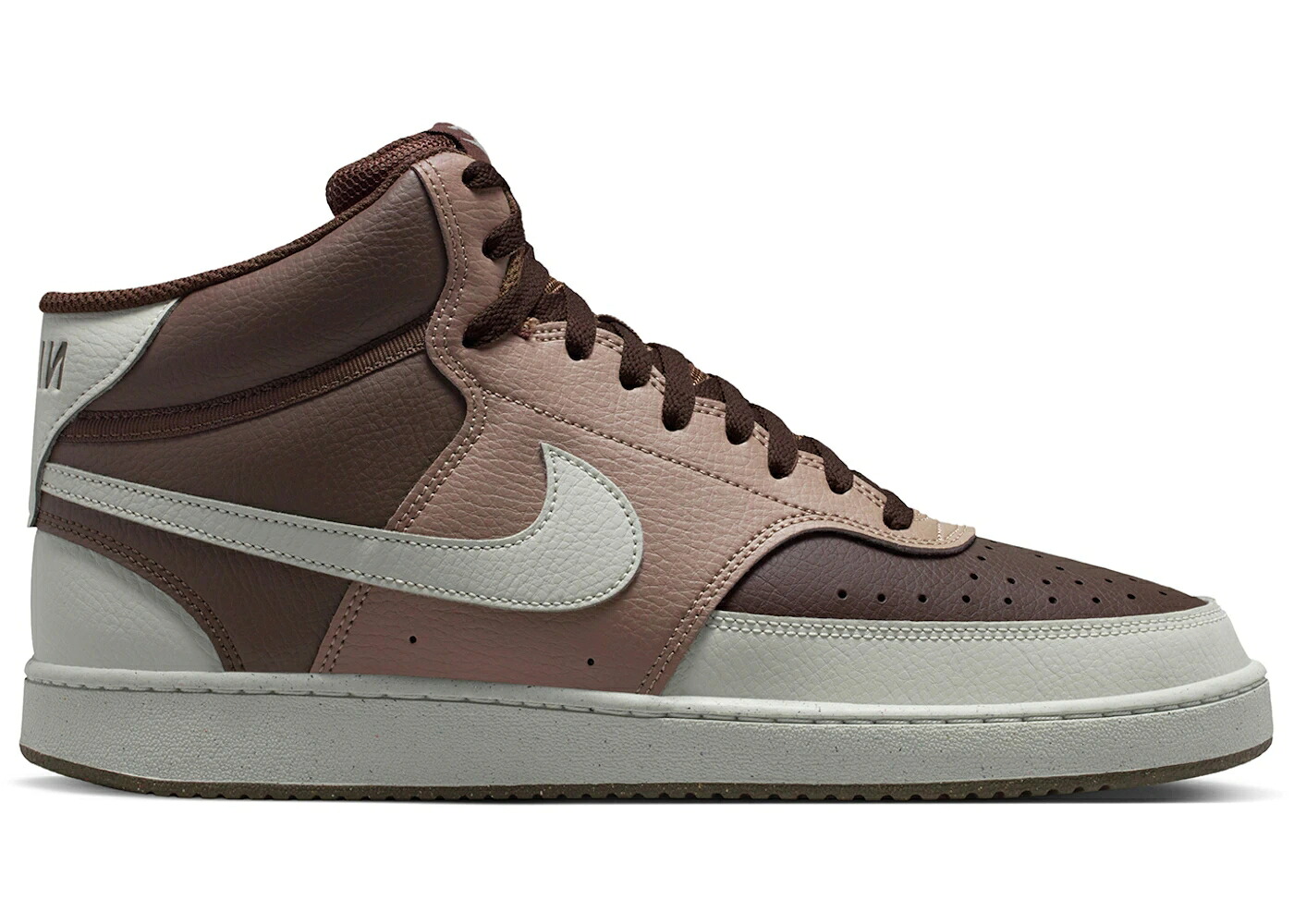 ナイキ コート ミッド 茶色 ブラウン スニーカー メンズ NIKE COURT VISION MID NEXT NATURE BAROQUE BROWN LIGHT BONE / BAROQUE BROWN MINK BROWN LIGHT｜スニケス