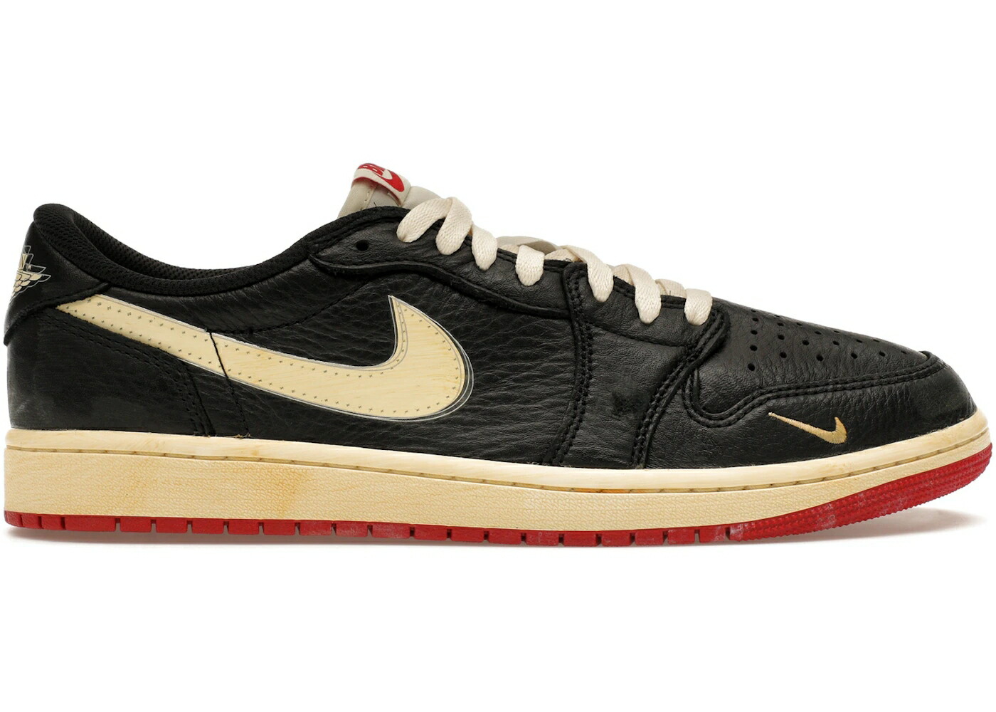 ナイキ ジョーダン 一時停止 黒いこと 黒いこと 赤 赤いこと スニーカー メンズ JORDAN 1 RETRO LOW OG NIGEL SYLVESTER BETTER WITH TIME / BLACK MUSLIN VARSITY RED