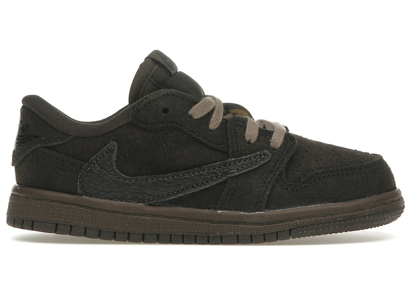 ナイキ ジョーダン 赤銅色 赤銅色 黒いこと 黒いこと トラヴィススコット お坊っちゃん キッズ JORDAN 1 RETRO LOW OG SP TRAVIS SCOTT VELVET BROWN (TD) / DARK MOCHA BLACK VELVET BROWN
