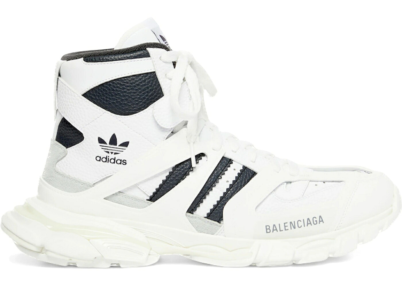 バレンシアガ トラック フォーラム ハイ アディダス 白色 ホワイト 黒色 ブラック スニーカー メンズ BALENCIAGA TRACK FORUM HIGH X ADIDAS WHITE BLACK / WHITE BLACK