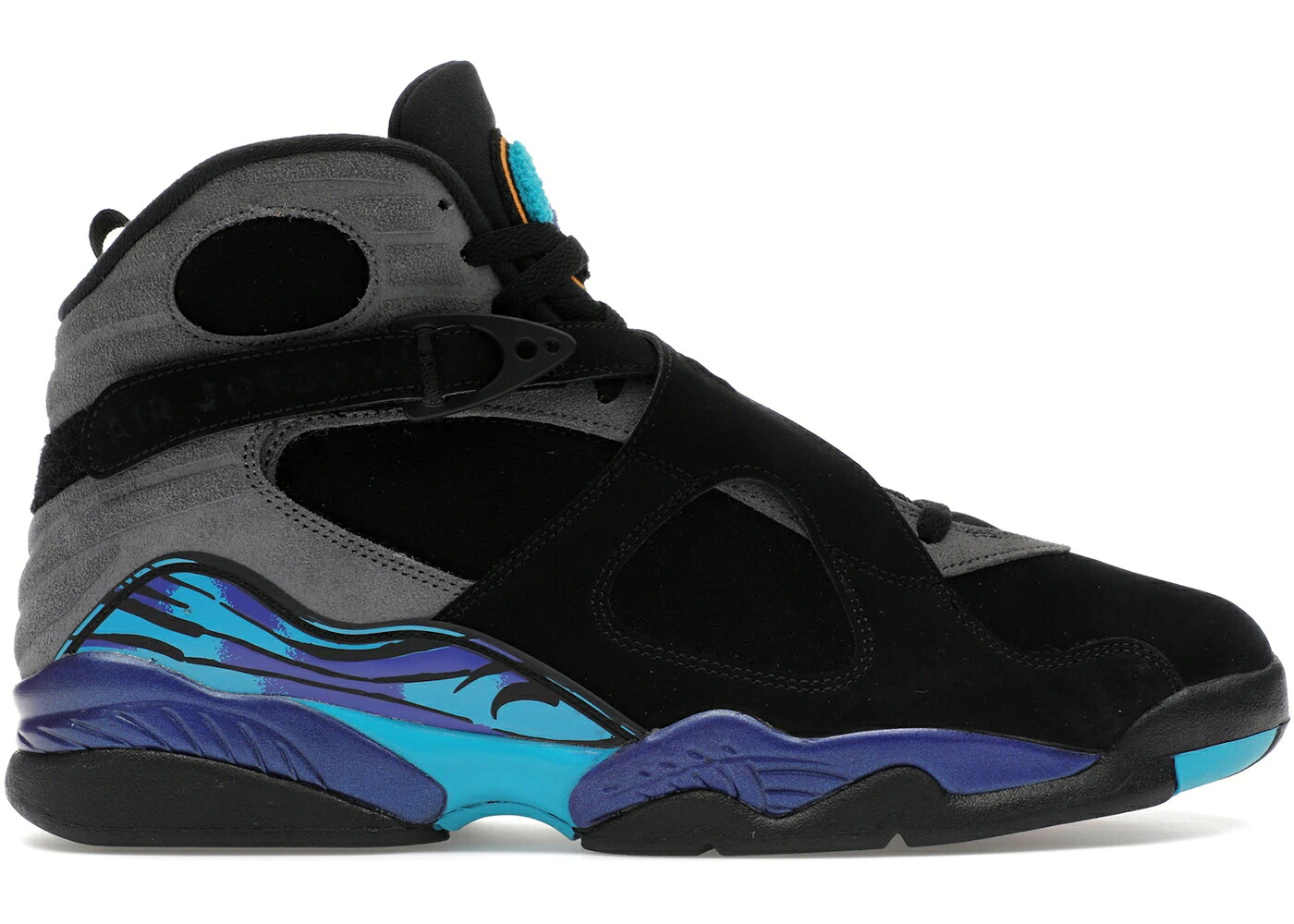 ナイキ ジョーダン アクア 黒色 ブラック 赤 レッド 灰色 グレー スニーカー メンズ JORDAN 8 RETRO AQUA (2025) / BLACK TRUE RED IRON GREY BRIGHT|スニケス