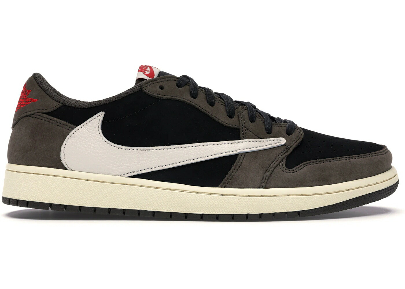 ナイキ ジョーダン 黒いこと 黒いこと 赤 赤いこと トラヴィススコット スニーカー メンズ JORDAN 1 RETRO LOW OG SP TRAVIS SCOTT MOCHA / BLACK DARK MOCHA UNIVERSITY RED