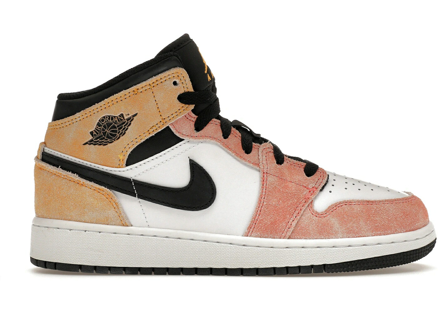 ナイキ ジョーダン ミッド フライト クラブ マジック 白色 ホワイト 黒色 ブラック ジュニア キッズ JORDAN 1 MID SE FLIGHT CLUB (GS) / MAGIC EMBER WHITE BLACK SUNDIAL ベビー マタニティ スニーカー
