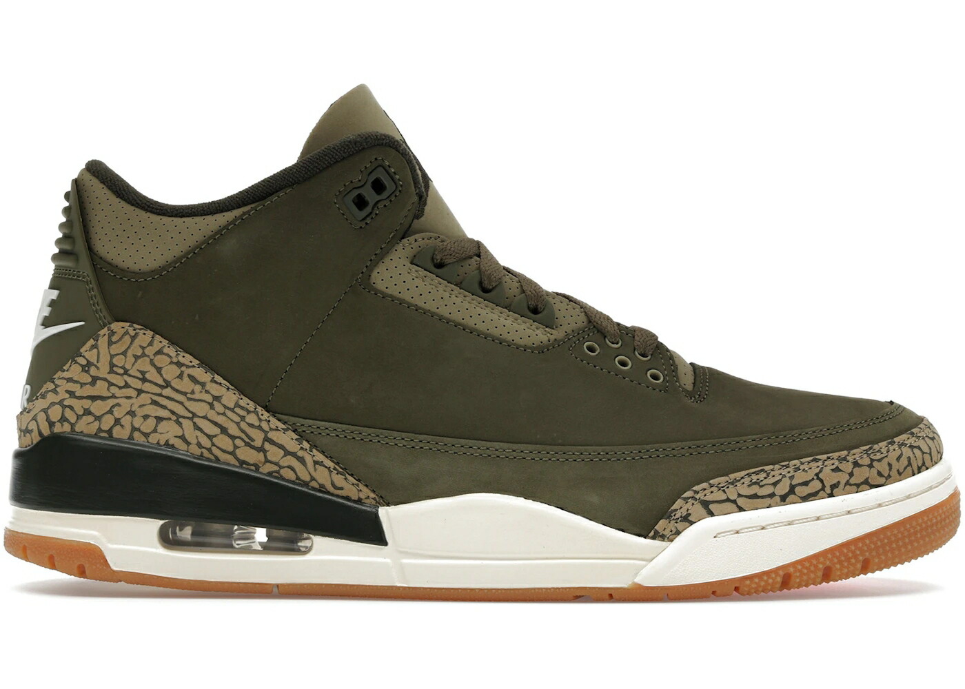 ナイキ ジョーダン オリーブ スニーカー メンズ JORDAN 3 RETRO FAMILY AFFAIR / MEDIUM OLIVE SEQUOIA NEUTRAL