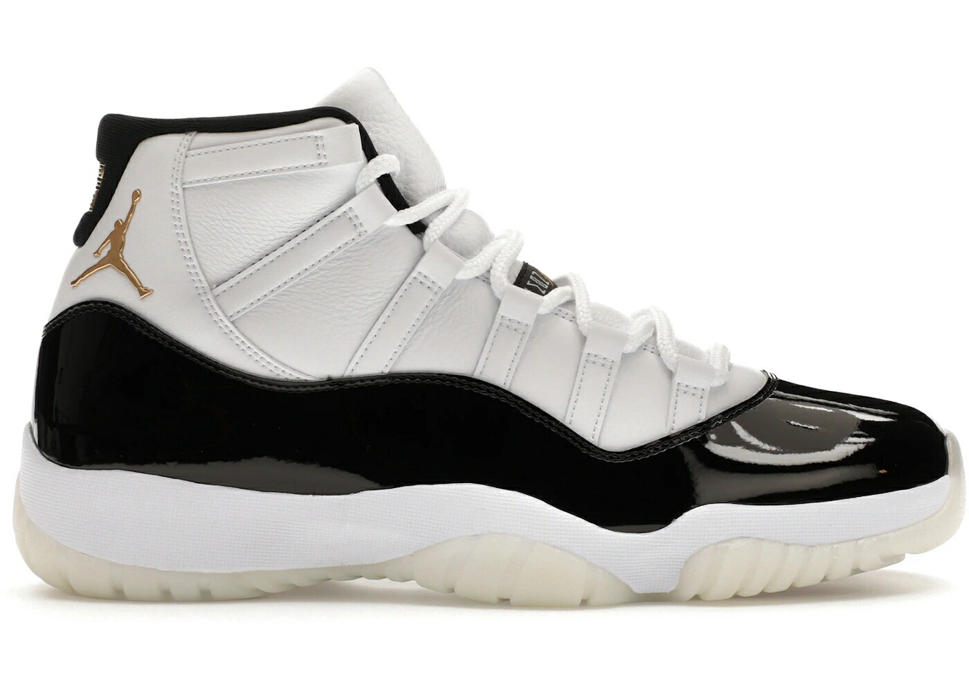 ナイキ ジョーダン 黒いこと 黒いこと 白いこと 白いこと ゴールド スニーカー メンズ JORDAN 11 RETRO DMP GRATITUDE (2023) / BLACK WHITE METALLIC GOLD