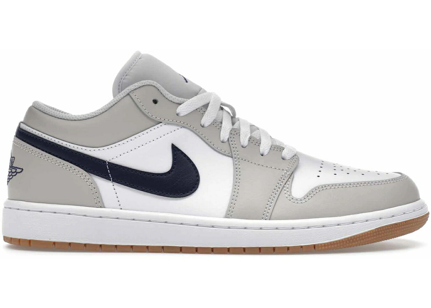 ナイキ ジョーダン 紺色 ネイビー 灰色 グレー 白色 ホワイト スニーカー メンズ JORDAN 1 LOW MIDNIGHT NAVY NEUTRAL GREY / WHITE NEUTRAL GREY GUM MEDIUM