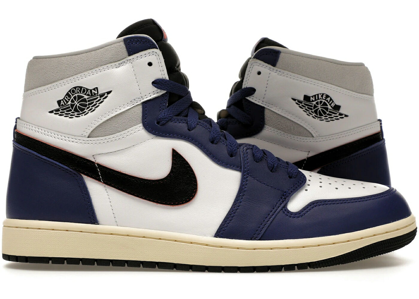 ナイキ ジョーダン ハイ 白色 ホワイト 黒色 ブラック 灰色 グレー ディープ スニーカー メンズ JORDAN 1 RETRO HIGH OG RARE AIR / WHITE BLACK NEUTRAL GREY DEEP