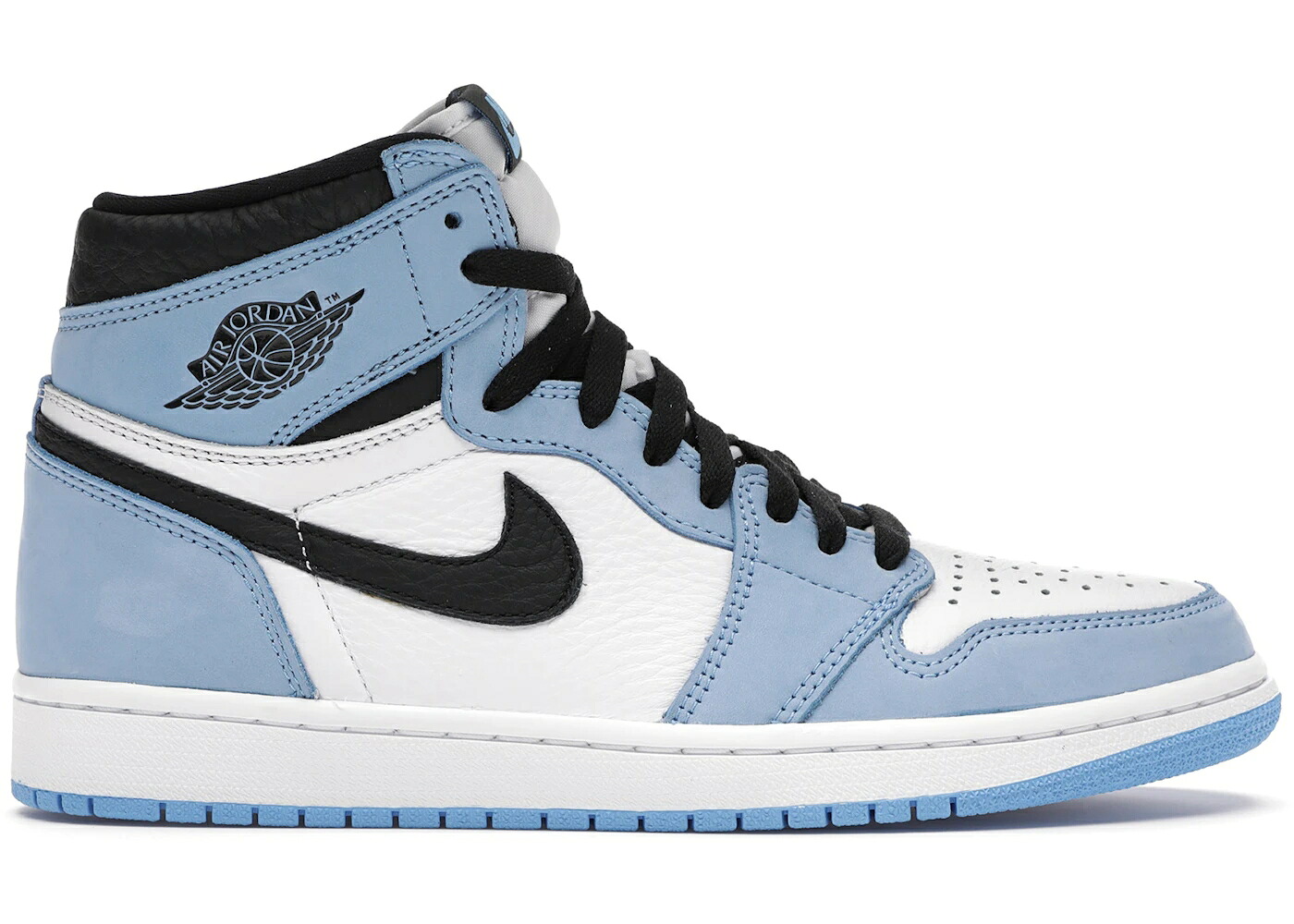 ナイキ ジョーダン ご機嫌 青味 青み 白いこと 白いこと 黒いこと 黒いこと スニーカー メンズ JORDAN 1 RETRO HIGH OG UNIVERSITY BLUE / WHITE UNIVERSITY BLUE BLACK