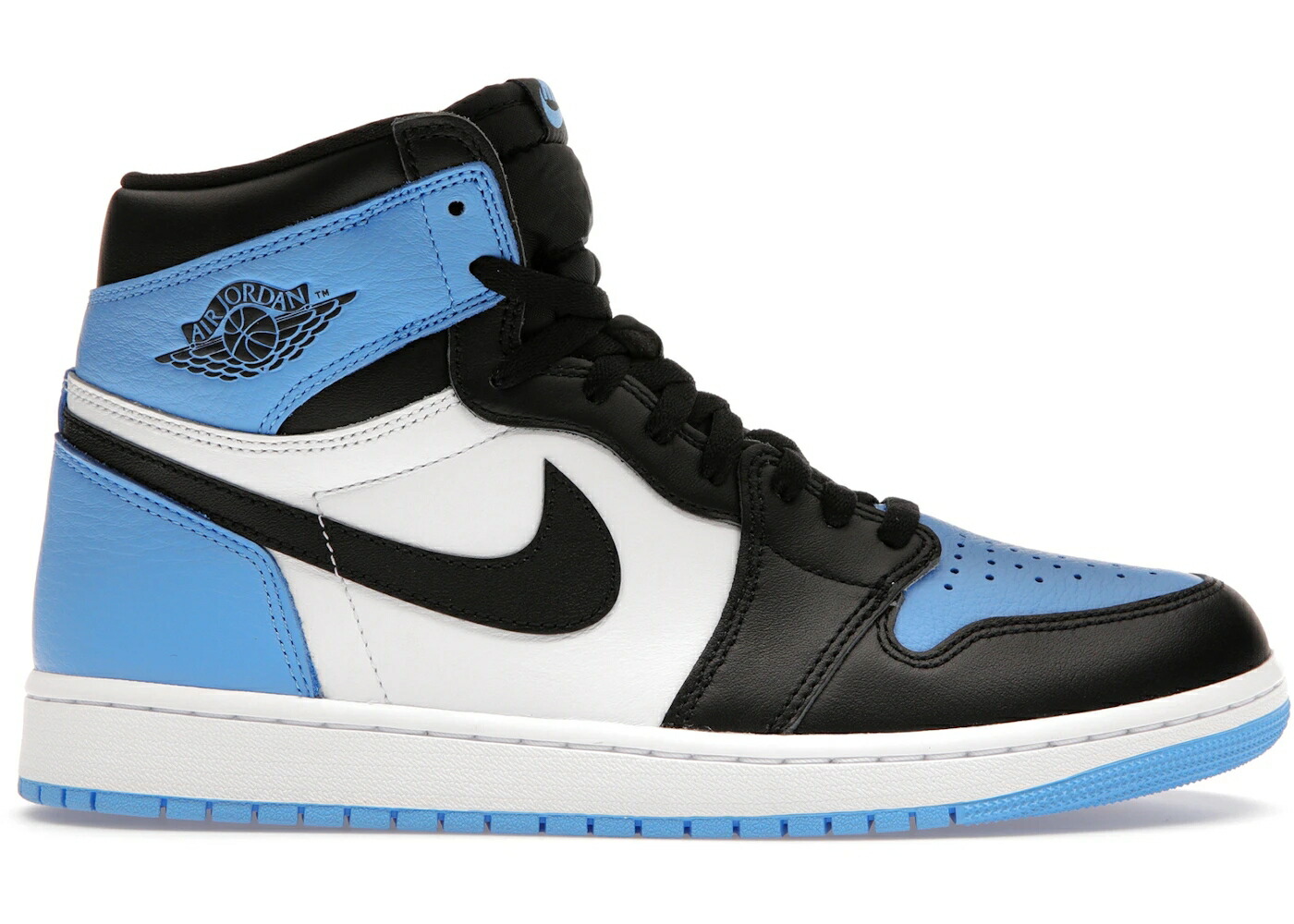 ナイキ ジョーダン ハイ 青色 ブルー 黒色 ブラック 白色 ホワイト スニーカー メンズ JORDAN 1 RETRO HIGH OG UNC TOE / UNIVERSITY BLUE BLACK WHITE