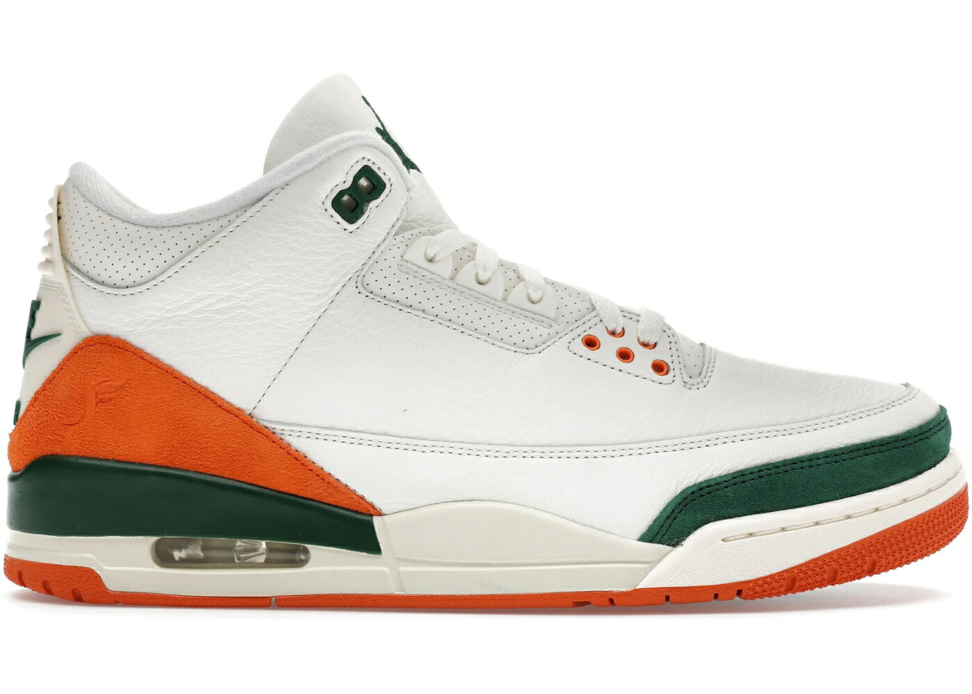 ナイキ ジョーダン マイアミ 緑 緑であること スニーカー メンズ JORDAN 3 RETRO SP SOLEFLY MIAMI / SAIL GORGE GREEN BRIGHT MANDARIN