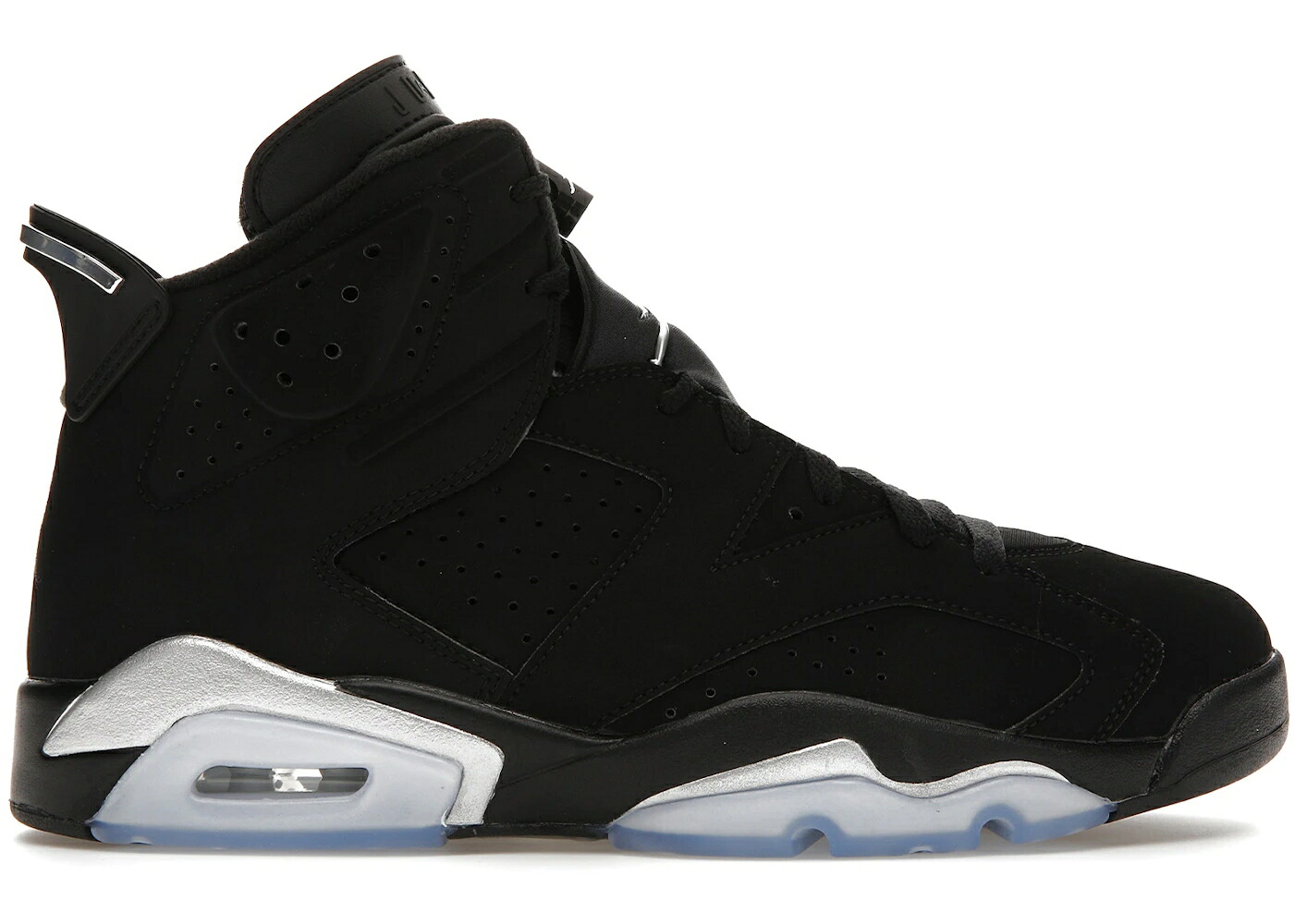ナイキ ジョーダン 黒いこと 黒いこと しろがね色 しろがね色 スニーカー メンズ JORDAN 6 RETRO CHROME / BLACK BLACK METALLIC SILVER