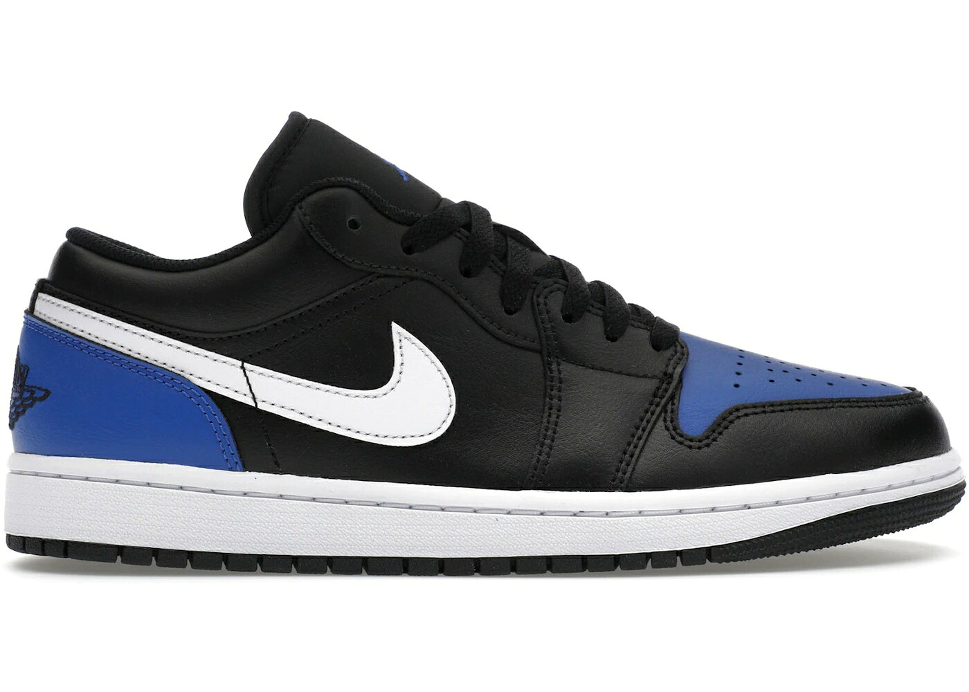 ナイキ ジョーダン 黒色 ブラック 白色 ホワイト ゲーム ゲームロイヤル 青 ブルー スニーカー メンズ JORDAN 1 LOW BLACK ROYAL TOE / BLACK WHITE GAME ROYAL