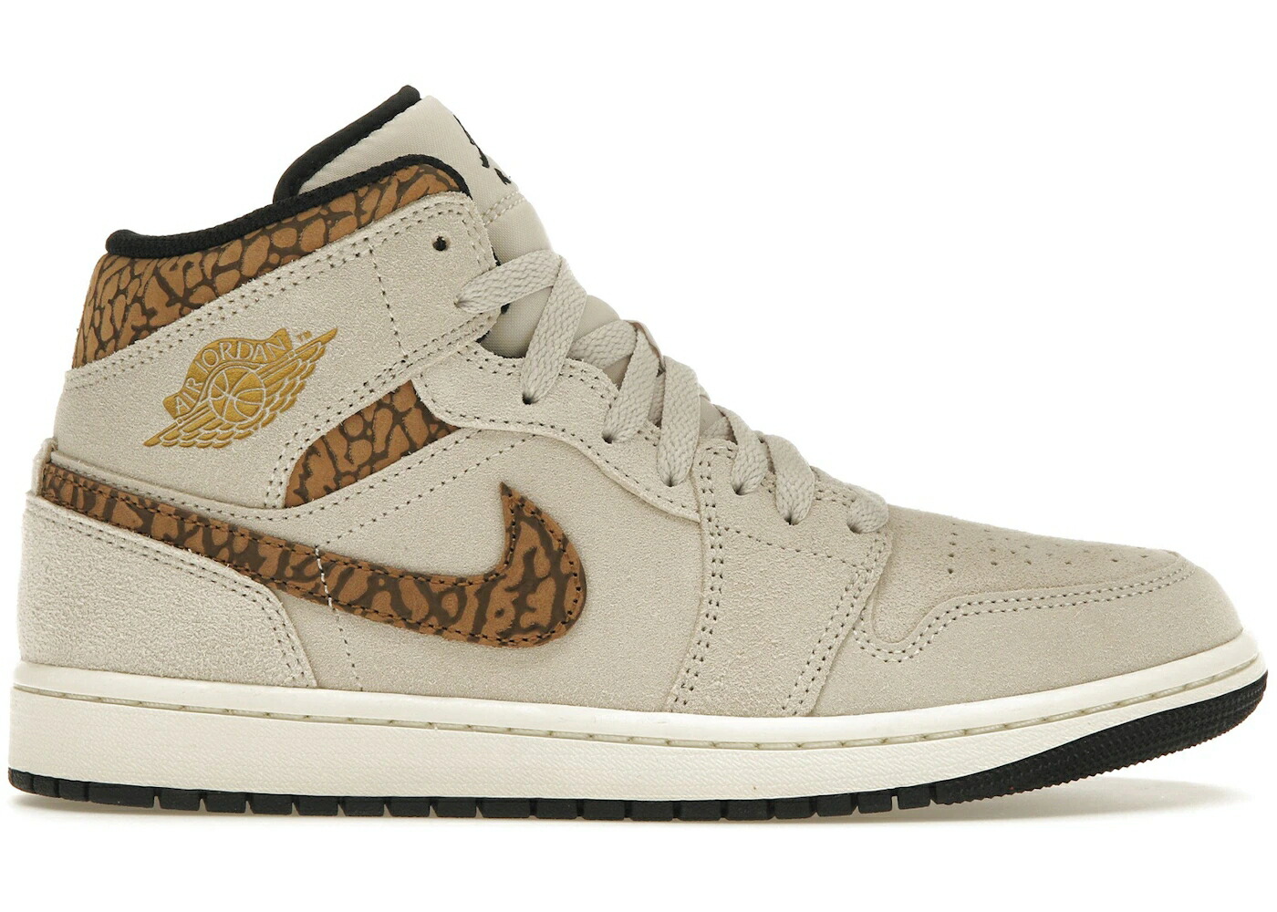 ナイキ ジョーダン ミッド 茶色 ブラウン エレファント 白色 ホワイト スニーカー メンズ JORDAN 1 MID SE BROWN ELEPHANT / LIGHT OREWOOD BROWN WHITE LIGHT