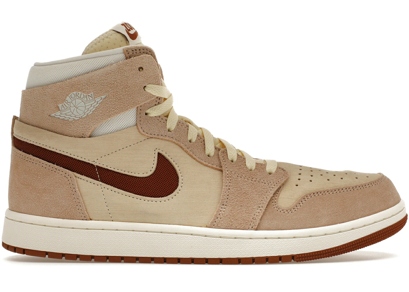 ナイキ ジョーダン ご機嫌 望遠レンズ 言い伝え 赤銅色 赤銅色 スニーカー メンズ JORDAN 1 HIGH ZOOM AIR CMFT 2 LEGEND COFFEE / SAIL LEGEND MEDIUM BROWN FOSSIL