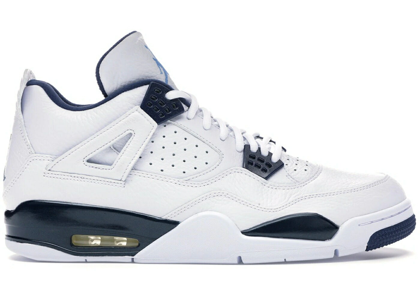 ナイキ ジョーダン 白色 ホワイト レジェンド 青色 ブルー 紺色 ネイビー スニーカー メンズ JORDAN 4 RETRO COLUMBIA (2015) / WHITE LEGEND BLUE MIDNIGHT NAVY
