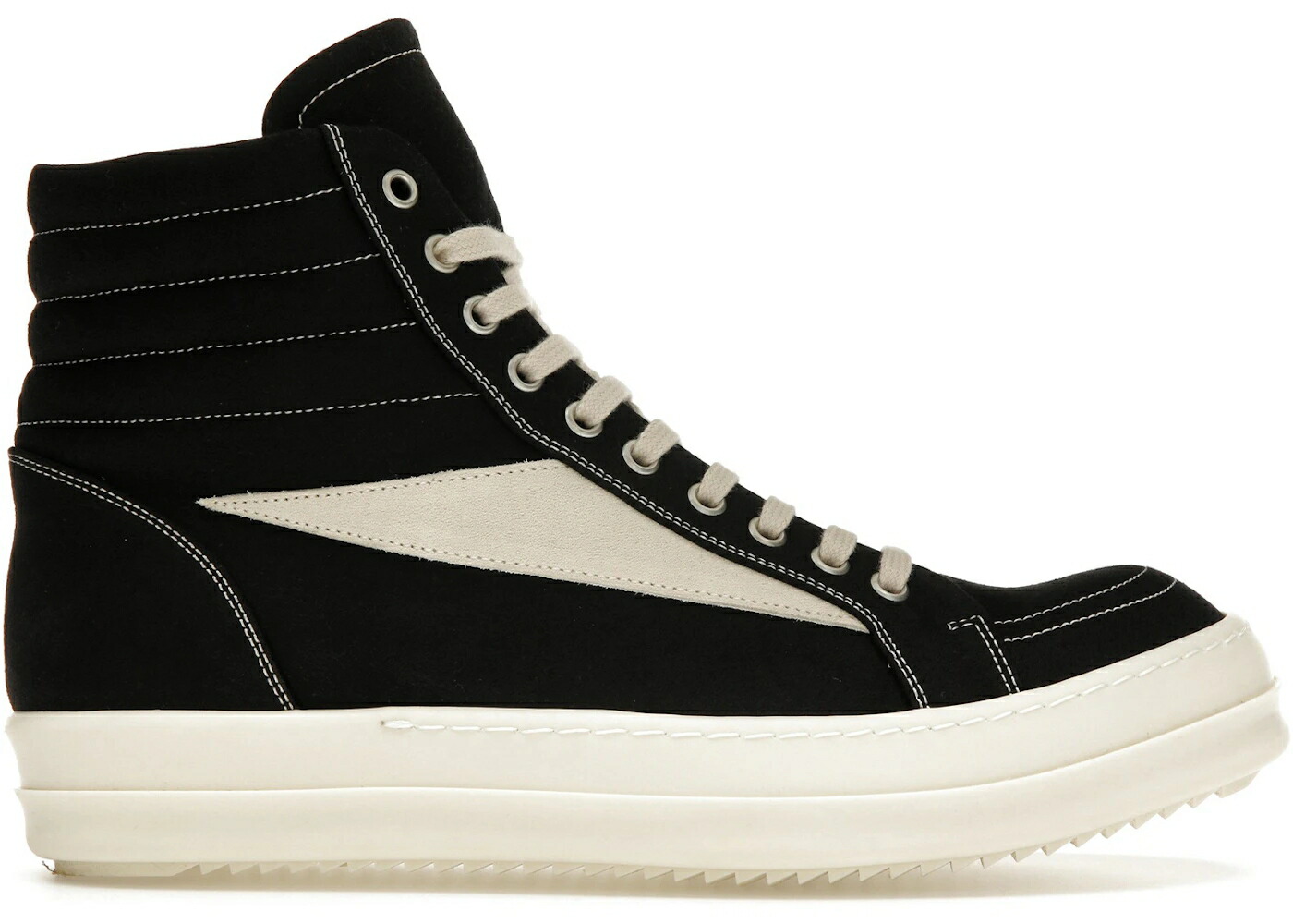リックオウエンス ビンテージ ヴィンテージ ハイ 黒色 ブラック スニーカー メンズ RICK OWENS RICK OWENS DRKSHDW LIDO VINTAGE HIGH BLACK MILK SS24 / BLACK MILK