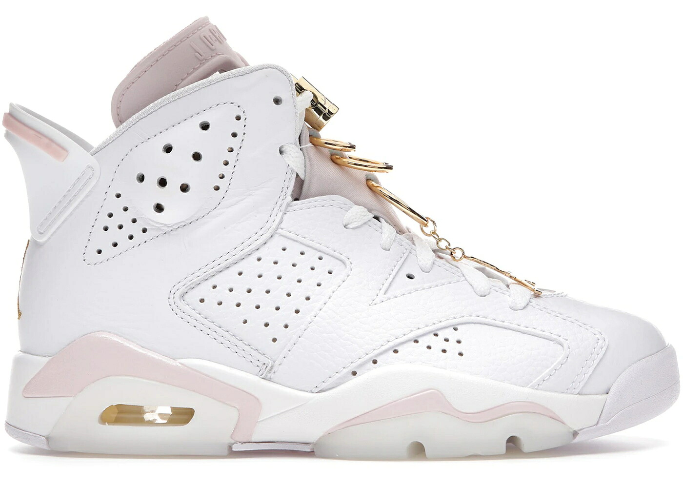 ナイキ ジョーダン ゴールド 白いこと 白いこと WOMEN\u0027S スニーカー レディース JORDAN 6 RETRO GOLD HOOPS (WOMEN\u0027S) / WHITE SAIL METALLIC GOLD BARELY
