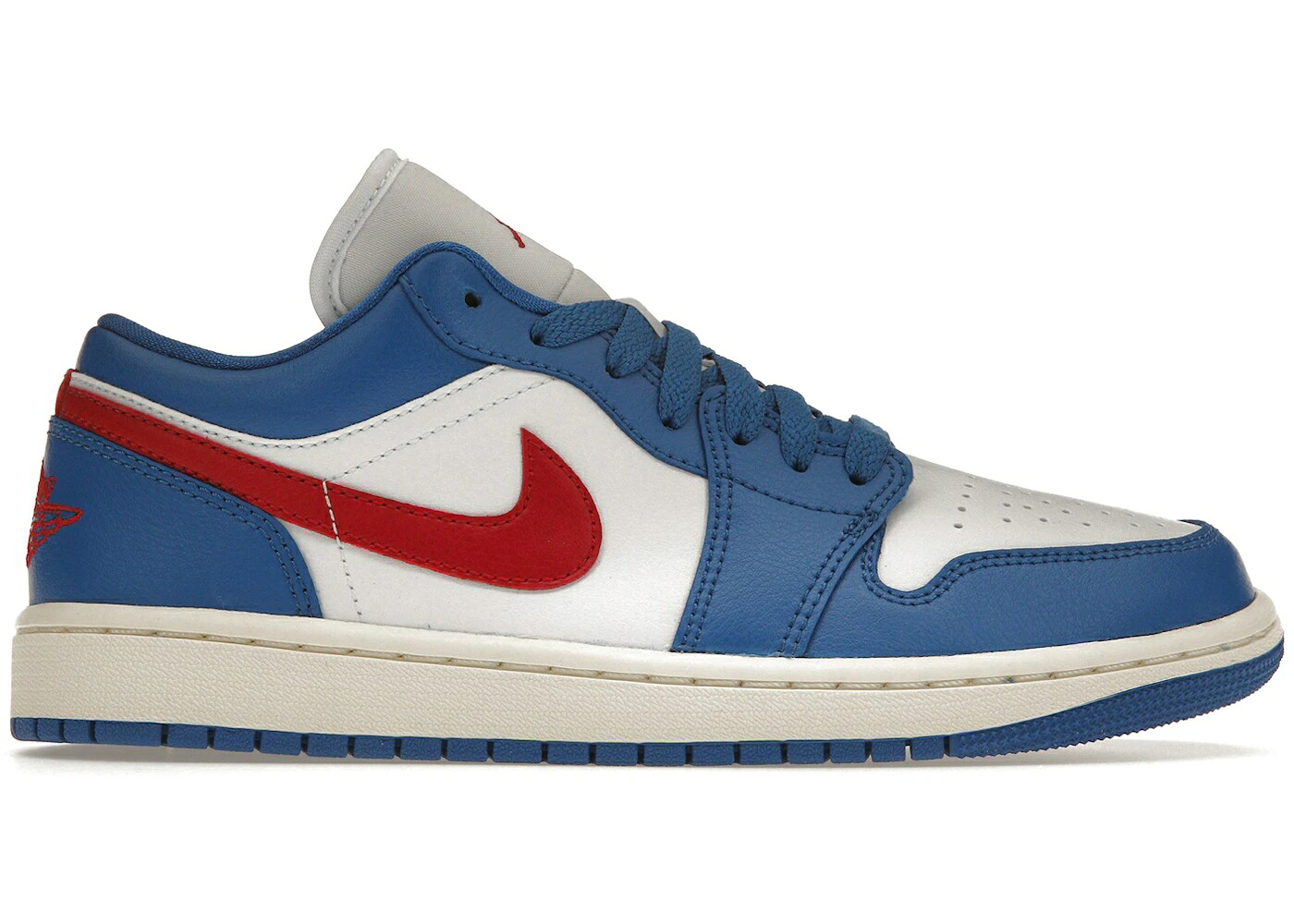 ナイキ ジョーダン 青み 青色 赤 赤いこと 白いこと 白いこと WOMEN\u0027S スニーカー レディース JORDAN 1 LOW SPORT BLUE GYM RED (WOMEN\u0027S) / SPORT BLUE GYM RED WHITE SAIL