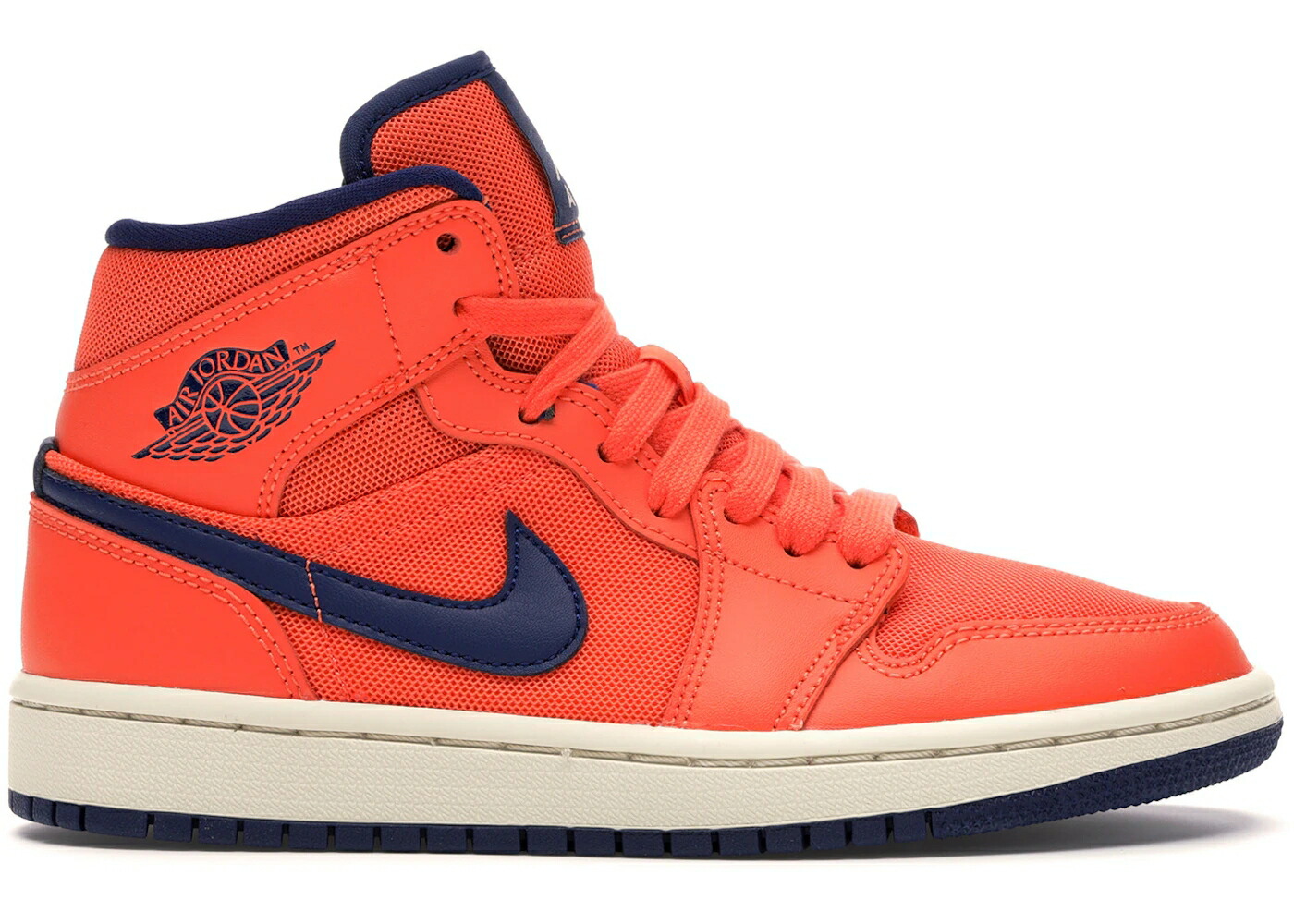 ナイキ ジョーダン ミッド ターフ 橙 オレンジ 青色 ブルー WOMEN スニーカー レディース JORDAN 1 MID TURF ORANGE BLUE VOID (WOMEN) / TURF ORANGE BLUE VOID LIGHT