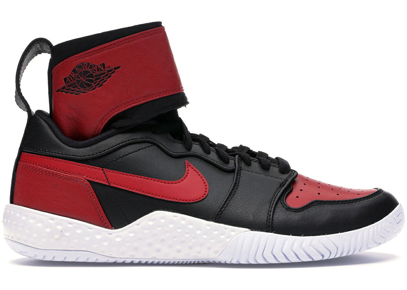 ナイキ ジョーダン コート 黒色 ブラック 赤 レッド 白色 ホワイト WOMEN'S スニーカー レディース JORDAN NIKE COURT FLARE AJ1 SERENA WILLIAMS BRED (WOMEN'S) / BLACK VARSITY RED WHITE｜スニケス