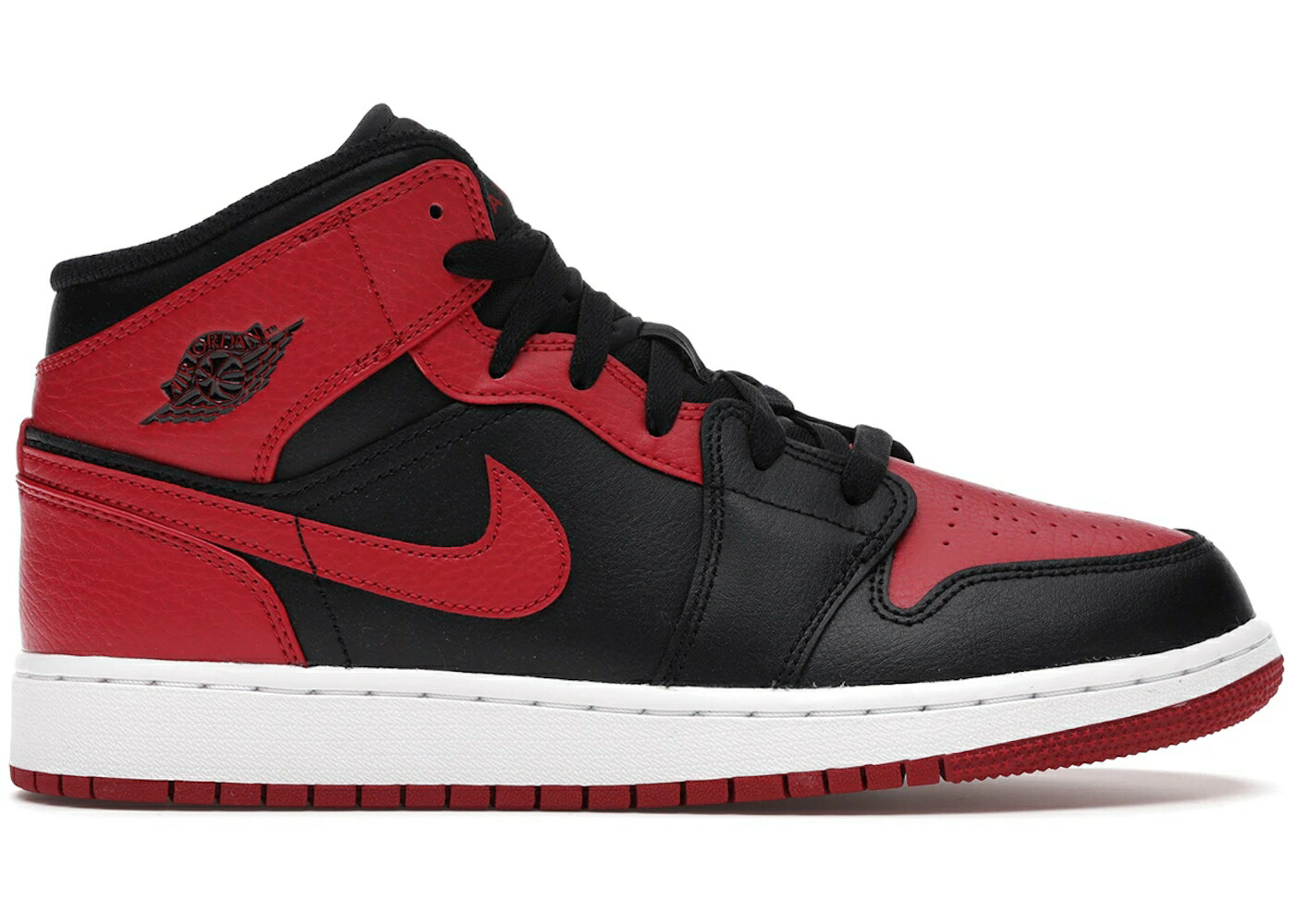 ナイキ ジョーダン ミッド 黒色 ブラック 赤 レッド 白色 ホワイト ジュニア キッズ JORDAN 1 MID BANNED (2020) (GS) / BLACK GYM RED WHITE ベビー マタニティ スニーカー