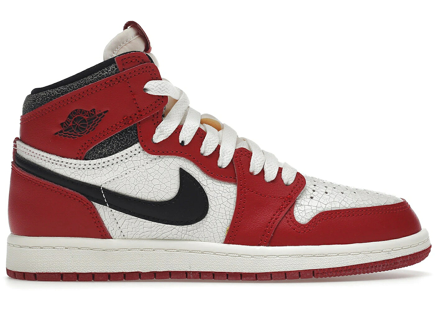 ナイキ ジョーダン ハイ シカゴ 赤 レッド 黒色 ブラック ジュニア キッズ JORDAN 1 RETRO HIGH OG CHICAGO LOST AND FOUND (PS) / VARSITY RED BLACK SAIL MUSLIN ベビー マタニティ スニーカー|スニケス