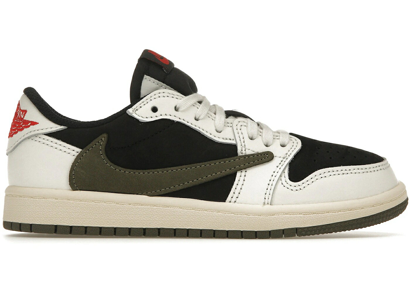 ナイキ ジョーダン オリーブ 赤 赤いこと 黒いこと 黒いこと トラヴィススコット 御坊っちゃん キッズ JORDAN 1 RETRO LOW OG SP TRAVIS SCOTT OLIVE (なおなお書き) / SAIL UNIVERSITY RED BLACK MEDIUM もの言う花 マタニティ スニーカ キッズファッション-靴