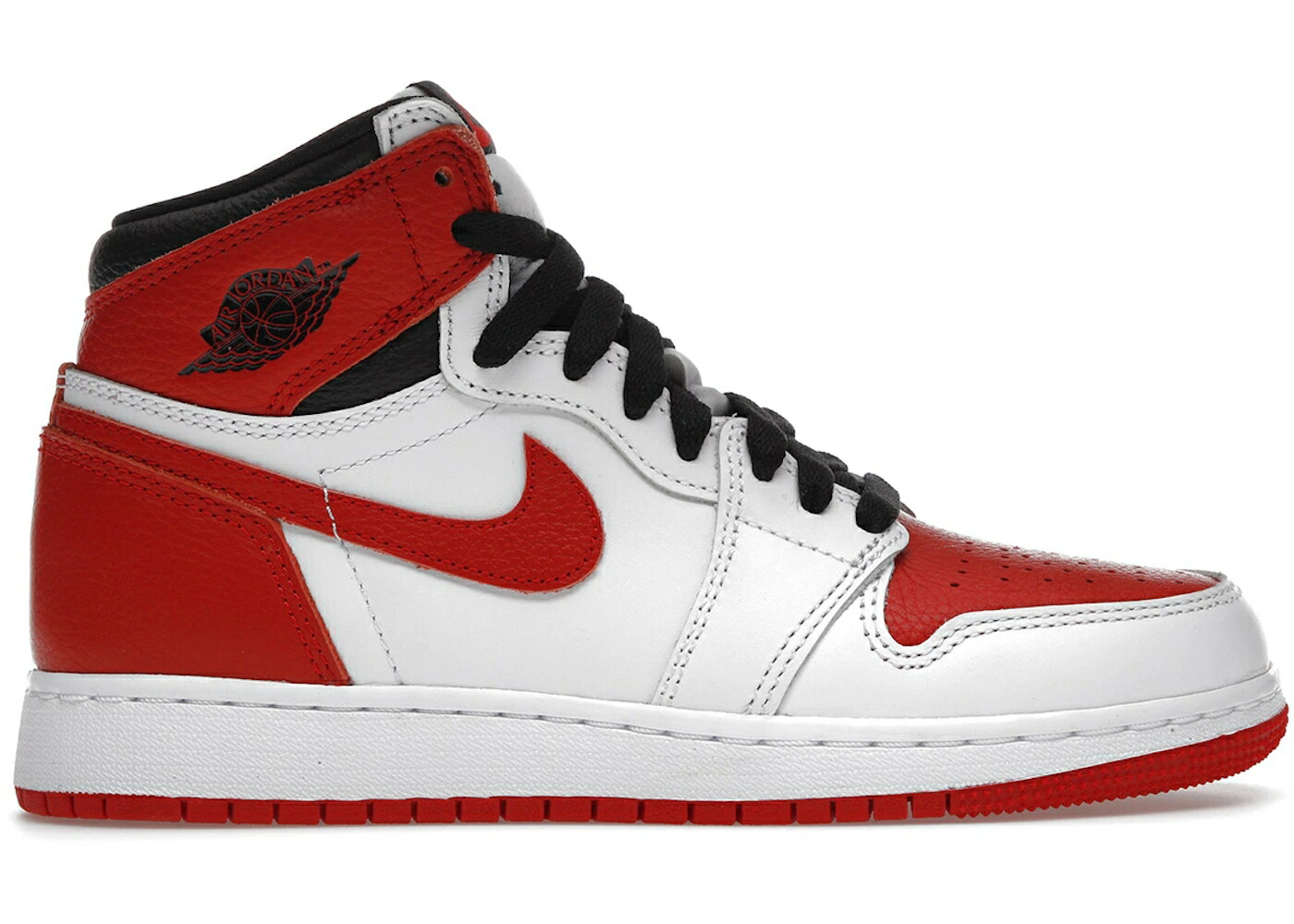 ナイキ ジョーダン ハイ 白色 ホワイト 赤 レッド 黒色 ブラック ジュニア キッズ JORDAN 1 RETRO HIGH OG HERITAGE (GS) / WHITE UNIVERSITY RED BLACK ベビー マタニティ スニーカー