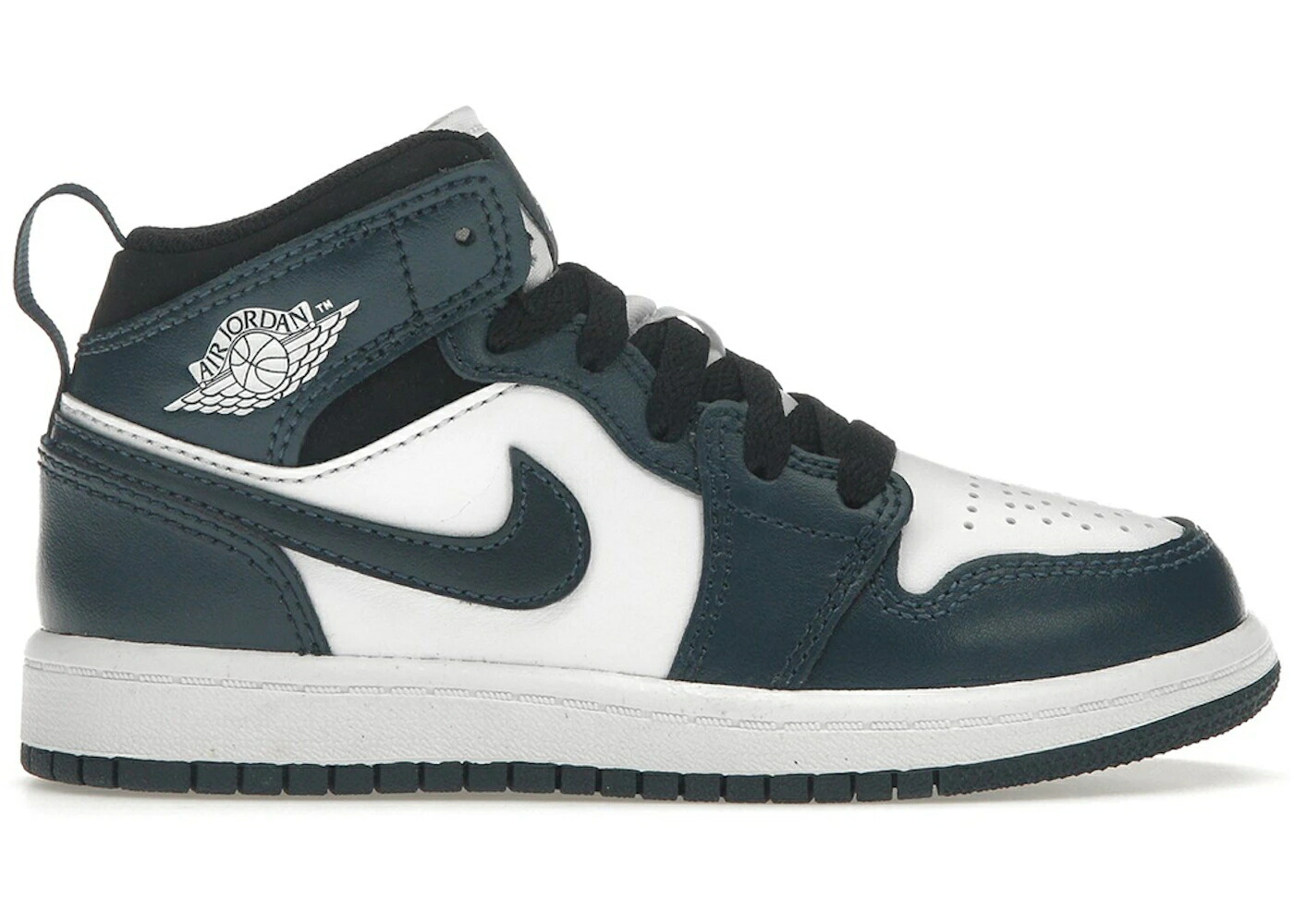 ナイキ ジョーダン ミッド 紺色 ネイビー 黒色 ブラック 白色 ホワイト ジュニア キッズ JORDAN 1 MID ARMORY NAVY (PS) / ARMORY NAVY BLACK WHITE ベビー マタニティ スニーカー