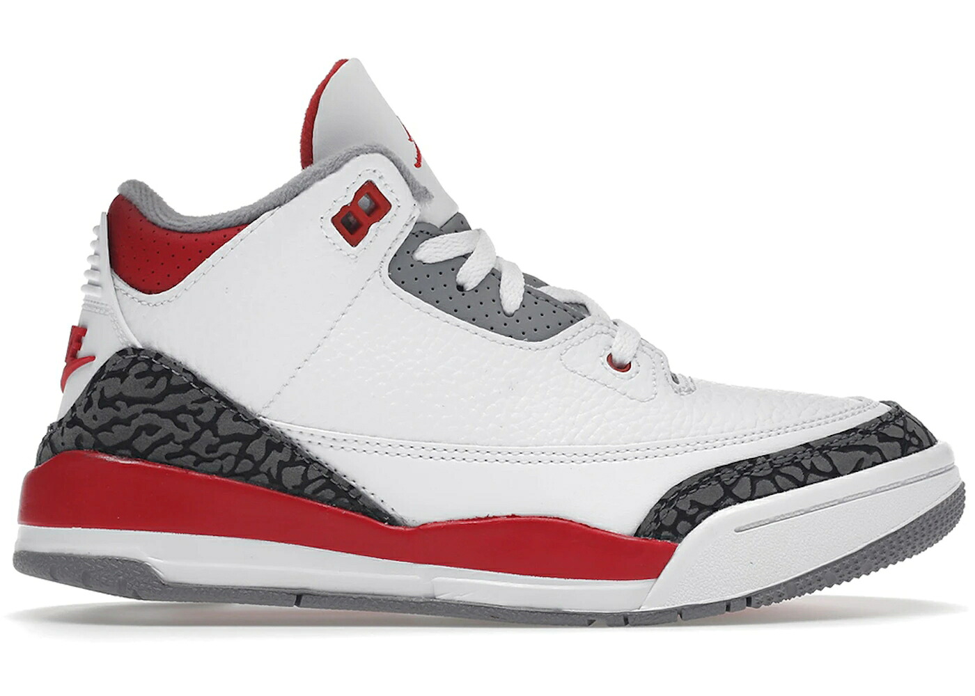 ナイキ ジョーダン ファイア 赤 レッド 白色 ホワイト 灰色 シメント グレー 黒色 ブラック ジュニア キッズ JORDAN 3 RETRO FIRE RED (2022) (PS) / WHITE FIRE RED CEMENT GREY BLACK ベビー マタニティ ス|スニケス