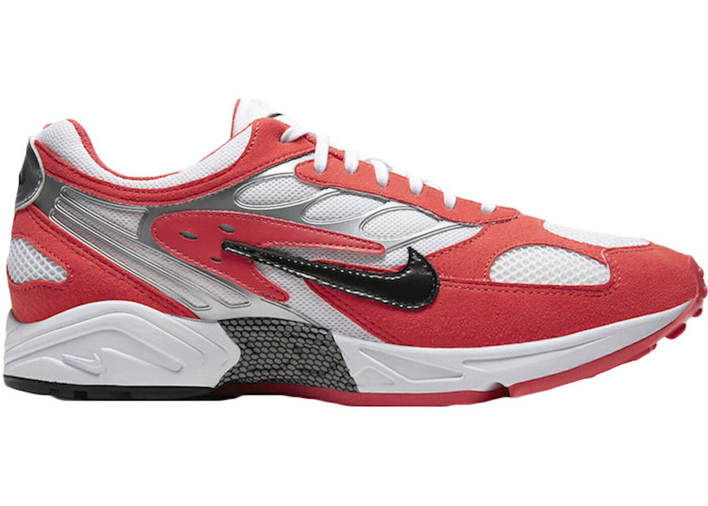 ナイキ トラック 赤 レッド 白色 ホワイト スニーカー メンズ NIKE AIR GHOST RACER TRACK RED / HABANERO RED WHITE METALLIC