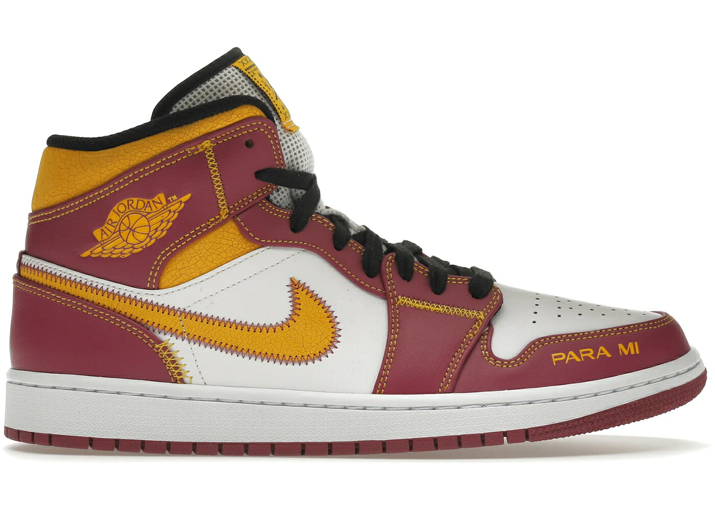 ナイキ ジョーダン ミッド 白いこと 白いこと 橙 オレンジ色 黒いこと 黒いこと スニーカー メンズ JORDAN 1 MID DIA DE LOS MUERTOS / WHITE FUCHSIA ORANGE BLACK