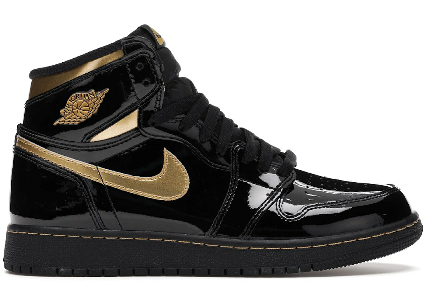 ナイキ ジョーダン ご機嫌 黒いこと 黒いこと ゴールド 御坊っちゃん キッズ JORDAN 1 RETRO HIGH BLACK METALLIC GOLD (2020) (GS) / BLACK BLACK METALLIC GOLD もの言う花 マタニティ スニーカー