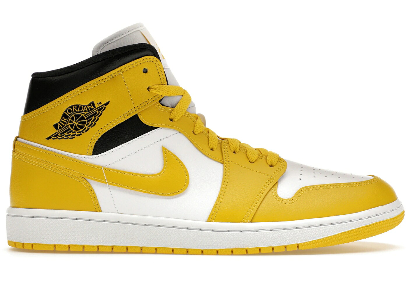 ナイキ ジョーダン ミッド 白いこと 白いこと 黒いこと 黒いこと WOMEN\u0027S スニーカー レディース JORDAN 1 MID VIVID SULFUR (WOMEN\u0027S) / WHITE VIVID SULFUR BLACK